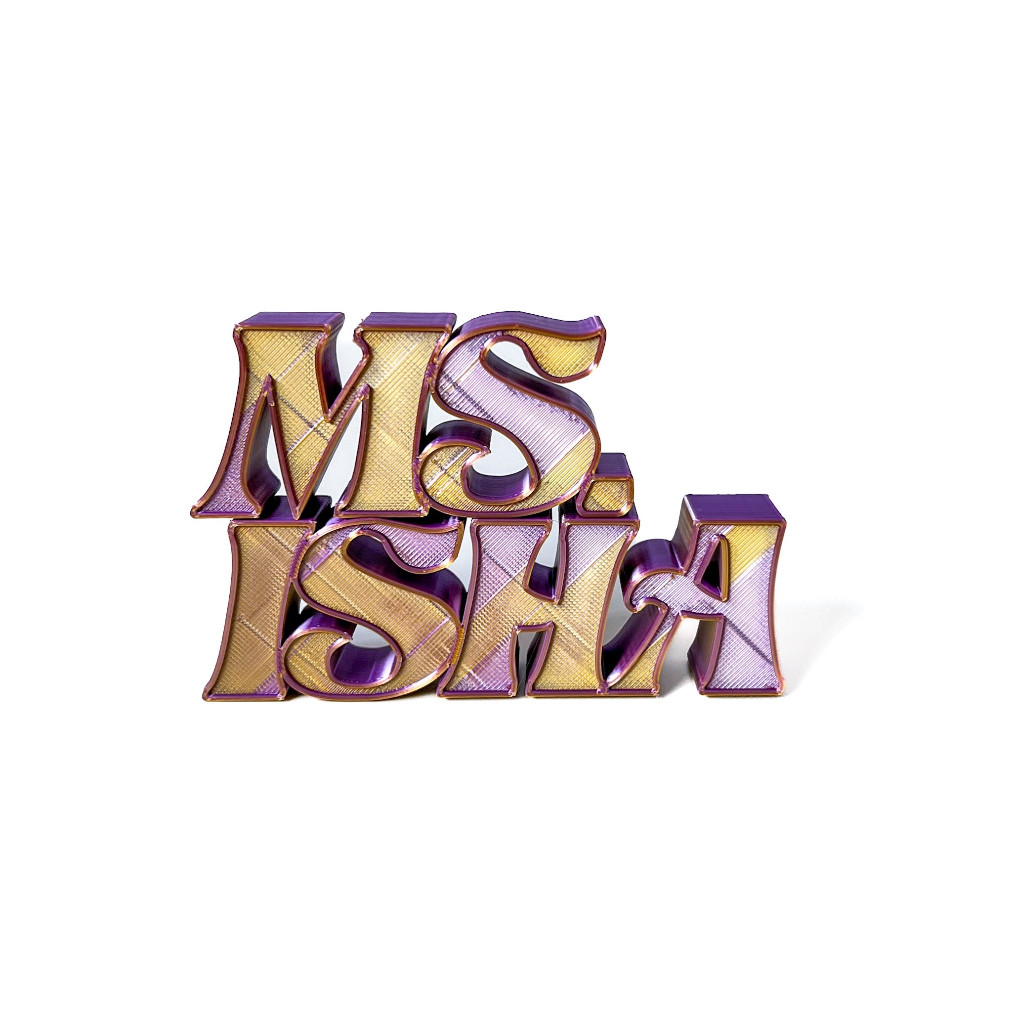 Custom Teacher Desk Name Plate, 3d Printed Name for Teacher gift