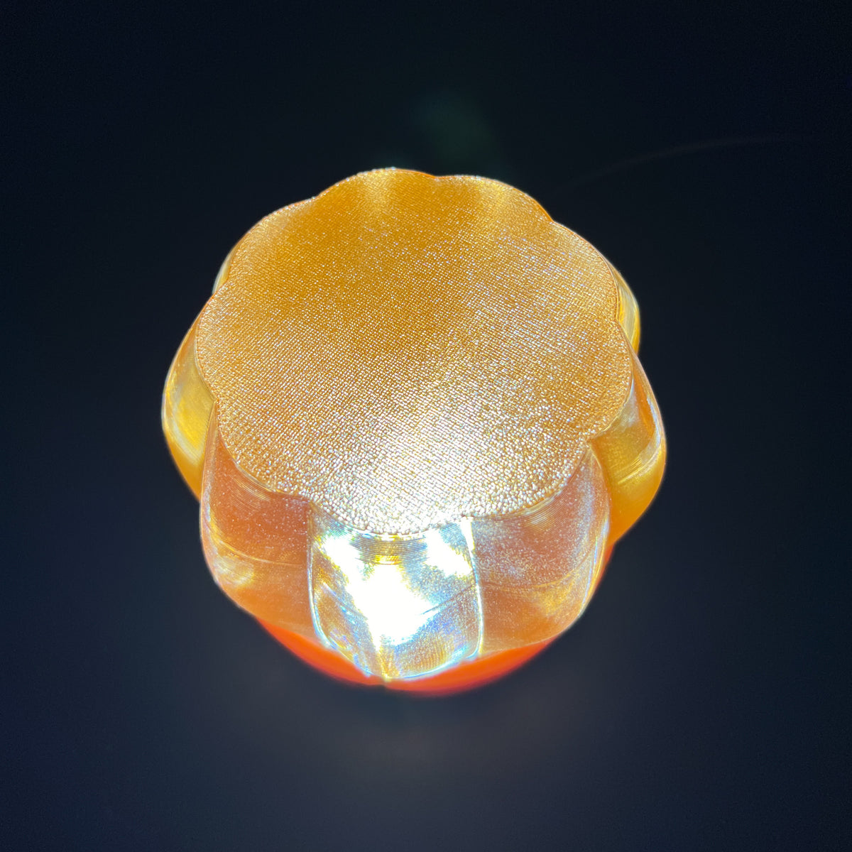 Halloween Small Pumpkin Table Lamp - Desk Light with Dimmer Switch for Halloween Decor