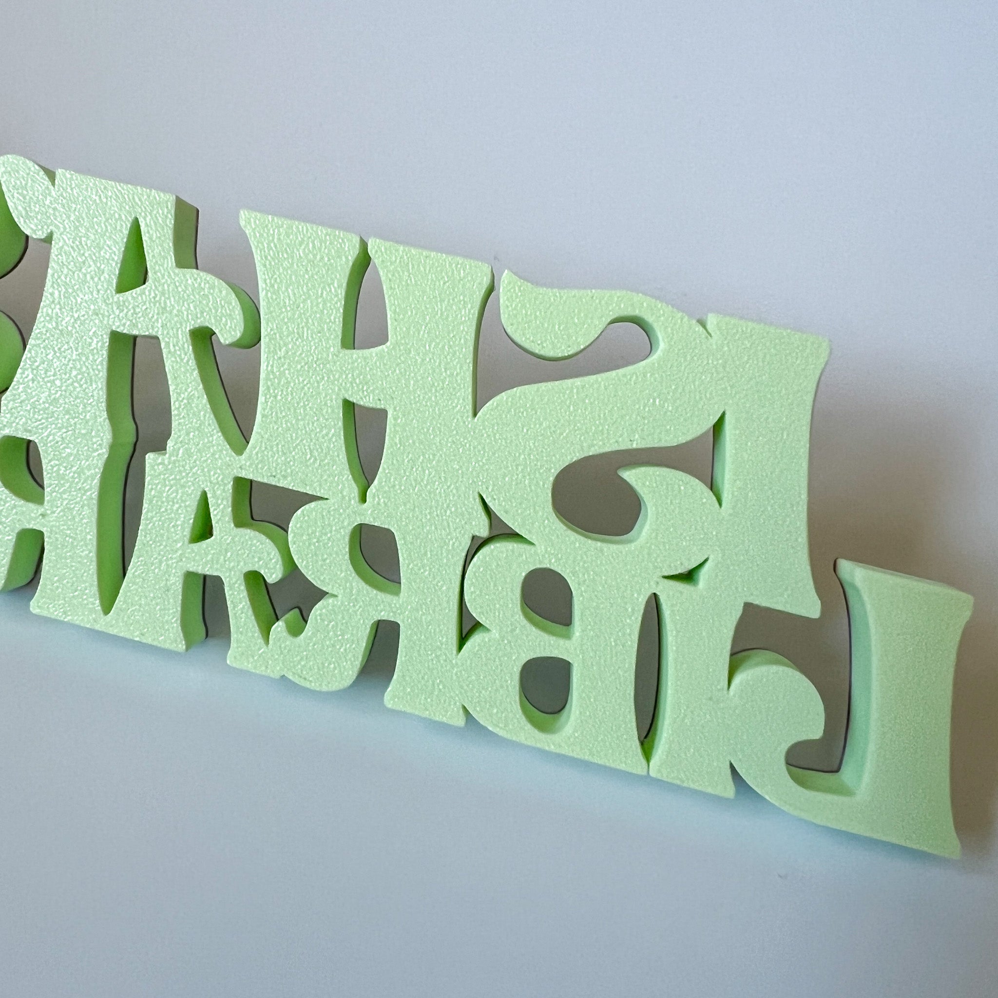Personalized 3D Printed Library Sign | Custom Bookshelf Decor