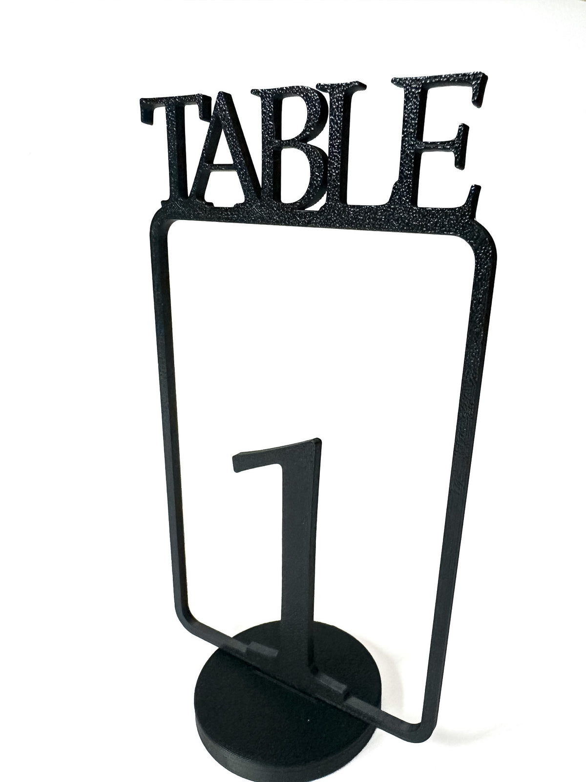 Table Numbers with Stand | Wedding Table Markers with Holder | Modern Party & Event Table Signs, Gold, Matte Black, Matte White (Copy)