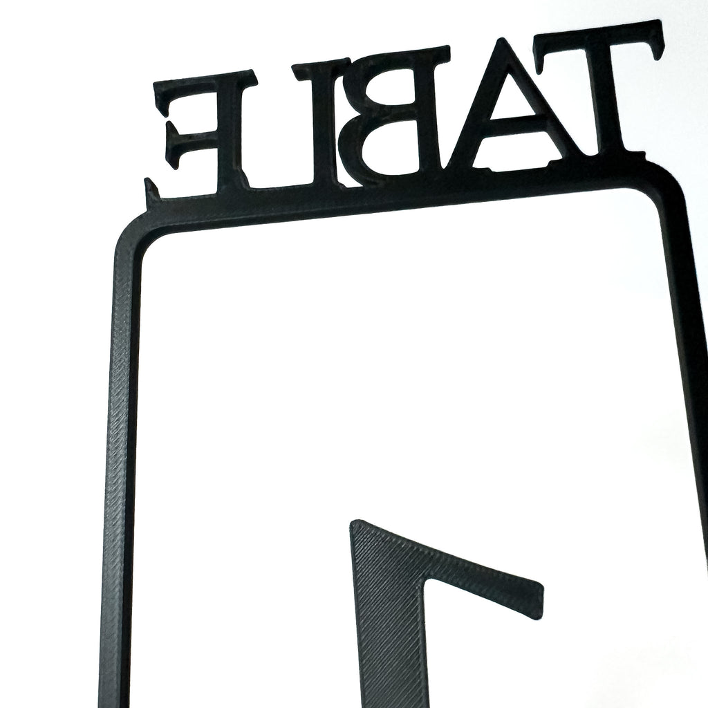 Table Numbers with Stand | Wedding Table Markers with Holder | Modern Party & Event Table Signs, Gold, Matte Black, Matte White (Copy)