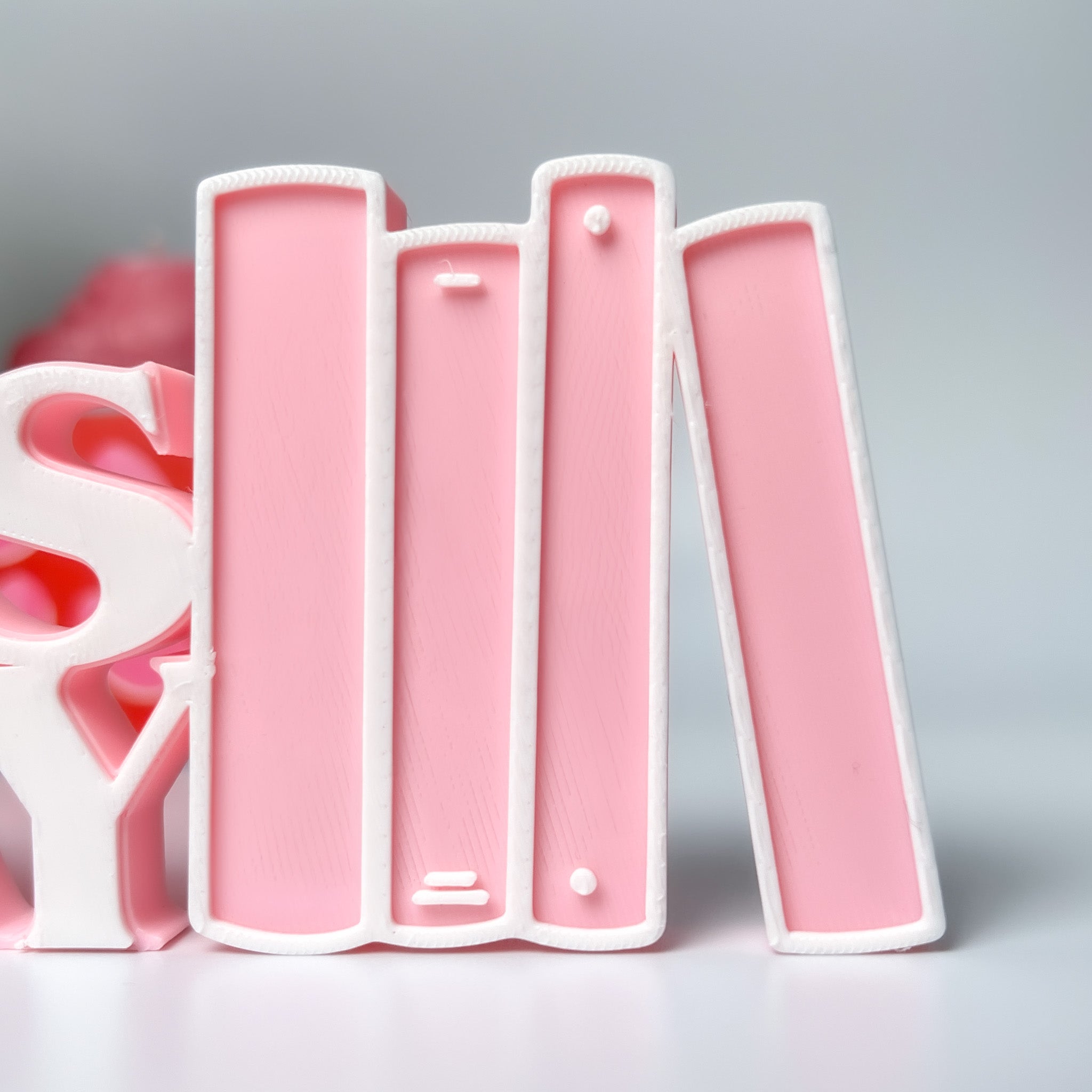 Personalized 3D Printed Library Sign | Custom Bookshelf Decor