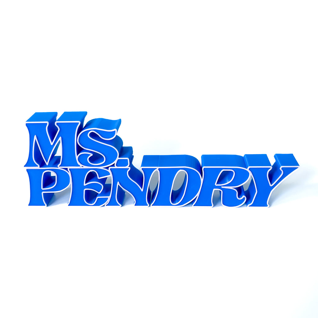 Custom Teacher Desk Name Plate, 3d Printed Name for Teacher gift