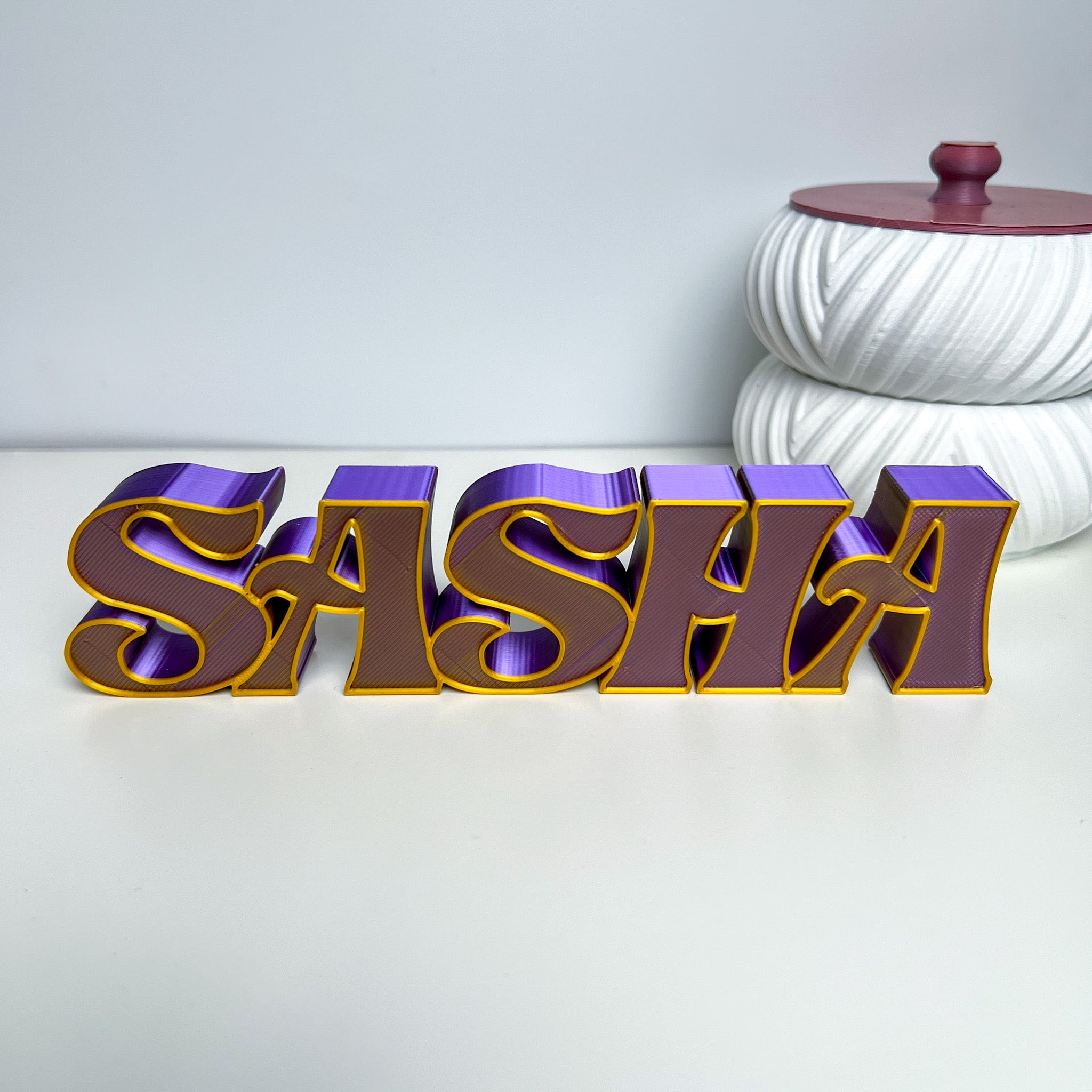Custom Name Plate for Desk| 3d Printed Kids Name