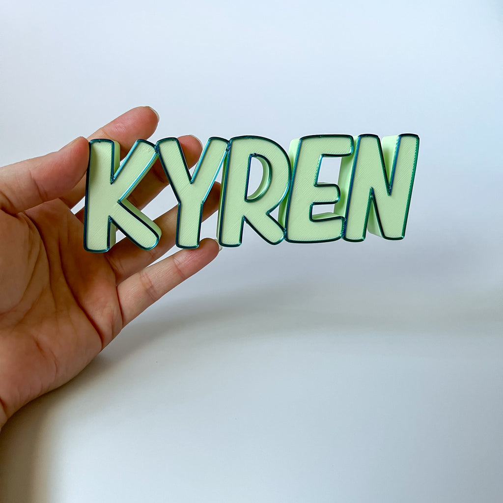 Custom 3D Printed Desk Names | Sign for Office Desk