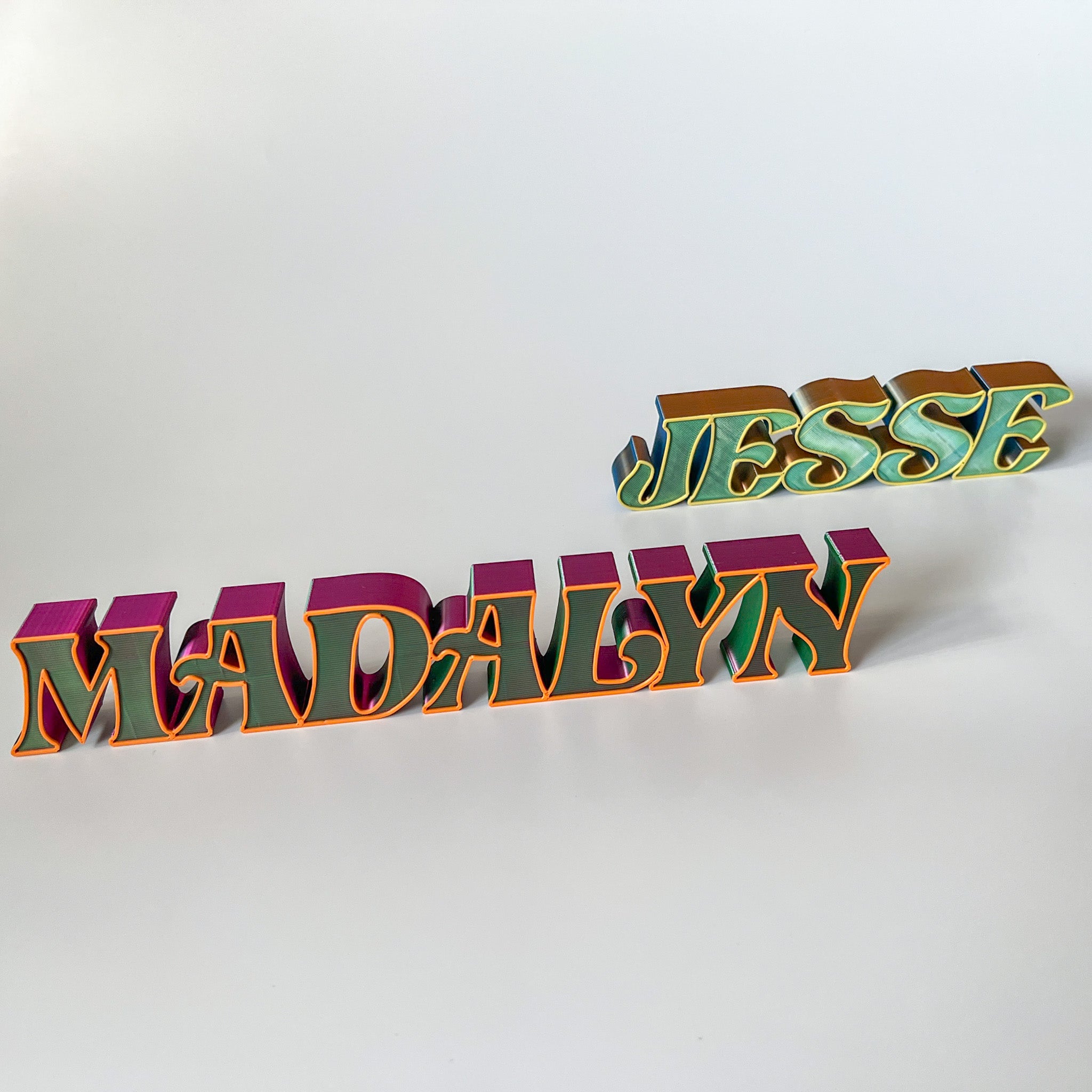 Custom Name Plate for Desk| 3d Printed Kids Name