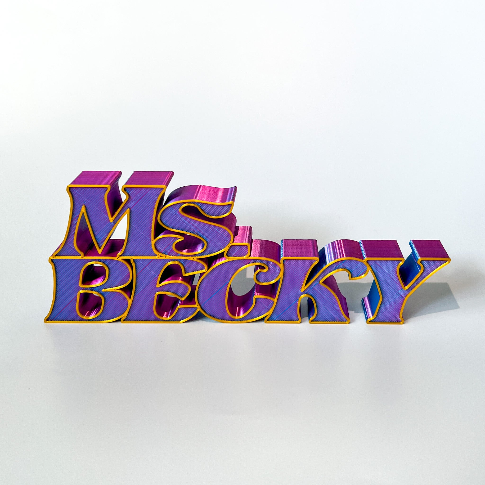 Custom Teacher Desk Name Plate, 3d Printed Name for Teacher gift