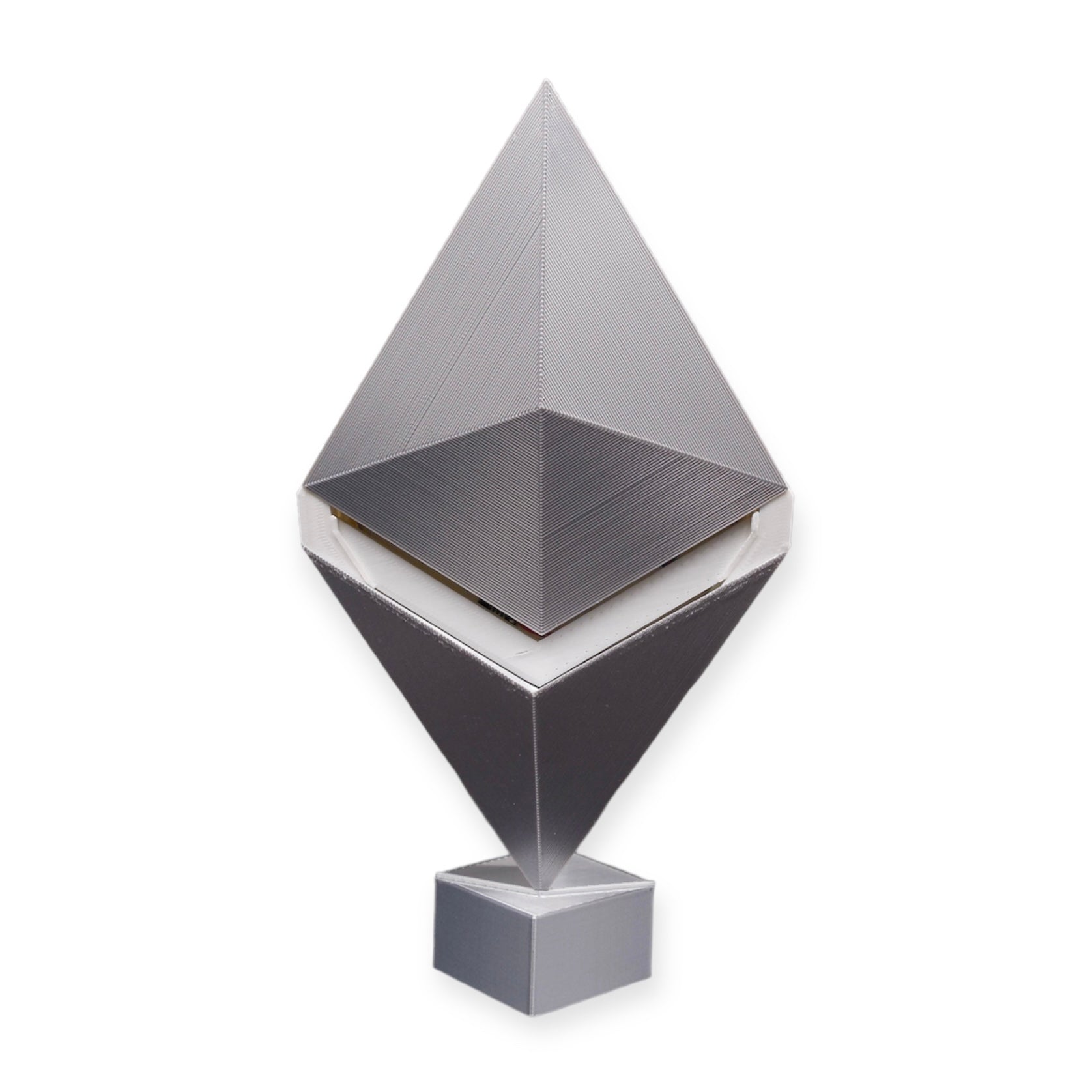 Ethereum LED Desk Lamp  |  3d Printed Crypto Lamp Aesthetic
