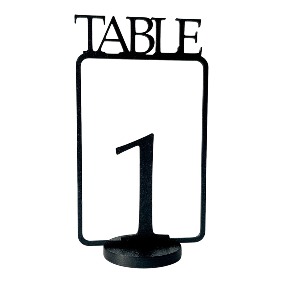 Table Numbers with Stand | Wedding Table Markers with Holder | Modern Party & Event Table Signs, Gold, Matte Black, Matte White (Copy)